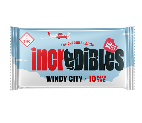 Photograph of product: Incredibles Chocolate Bites Windy City (H) 50mg