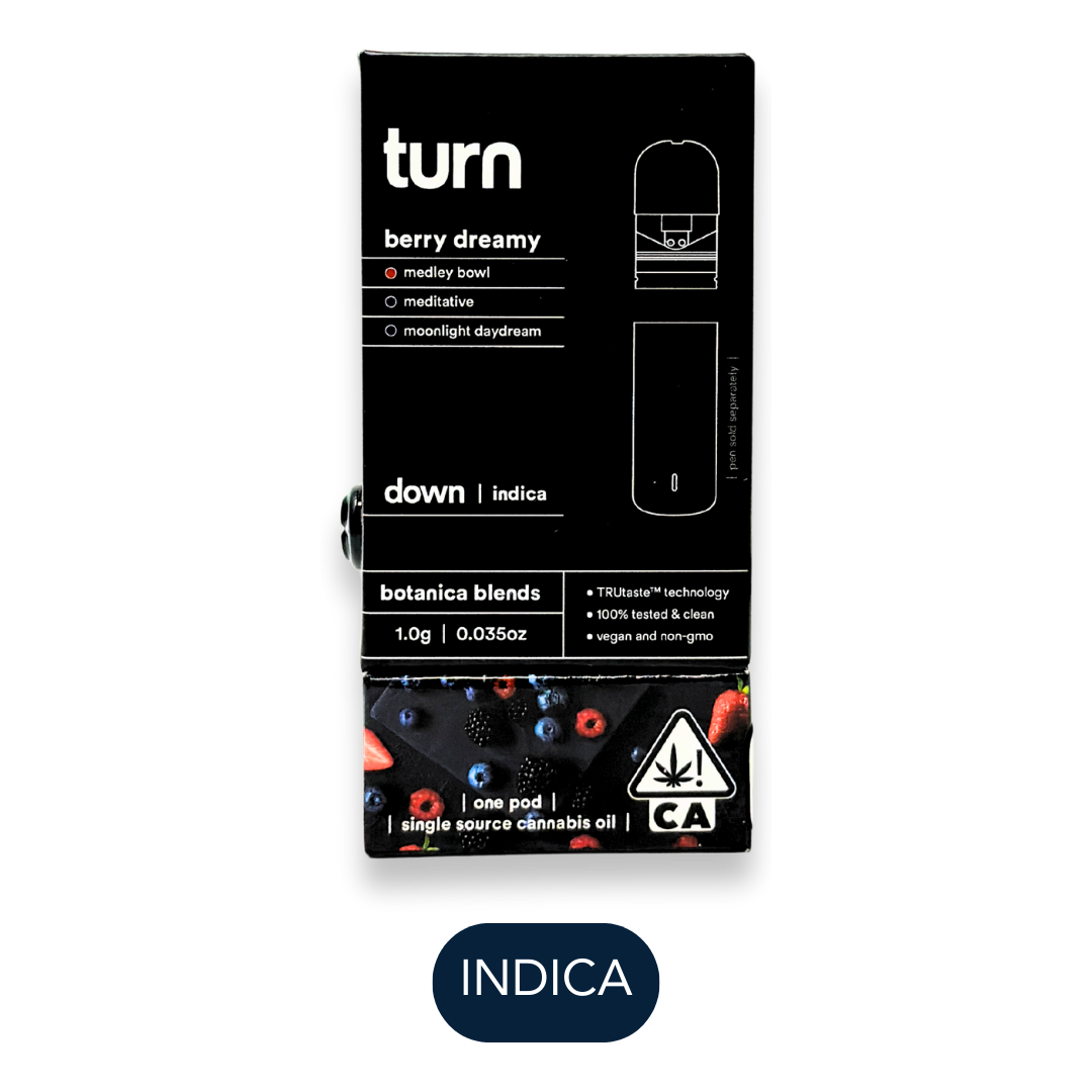 Photograph of product: Turn - Down - Berry Dreamy I - Vape Pods - 1.0g