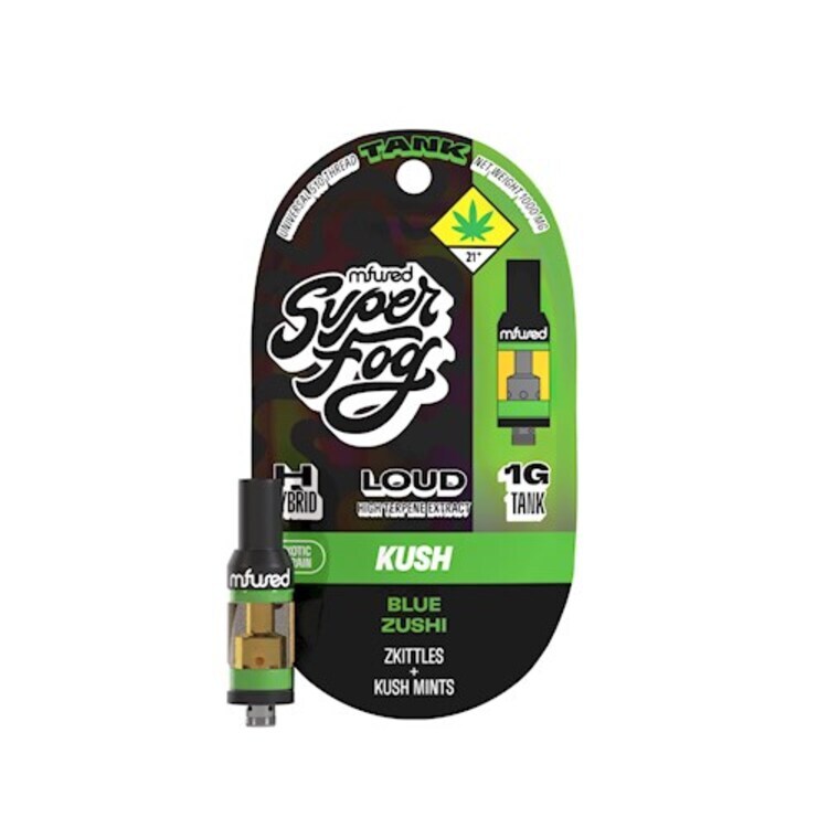 Photograph of product: Blue Zushi Super Fog Loud Tank Cartridge | 1g