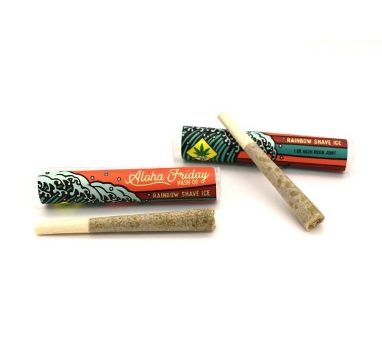 Photograph of product: Aloha Friday - Rainbow Shave Ice Rosin Infused Pre-roll