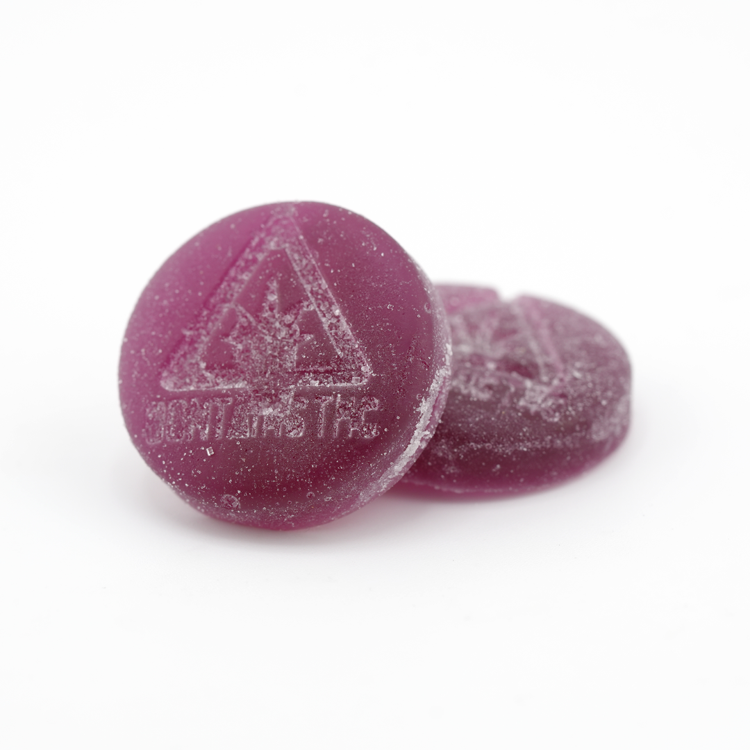 Photograph of product: Mother Puckers - Sour Grape Lemonade Gummies - 10mg 10pk