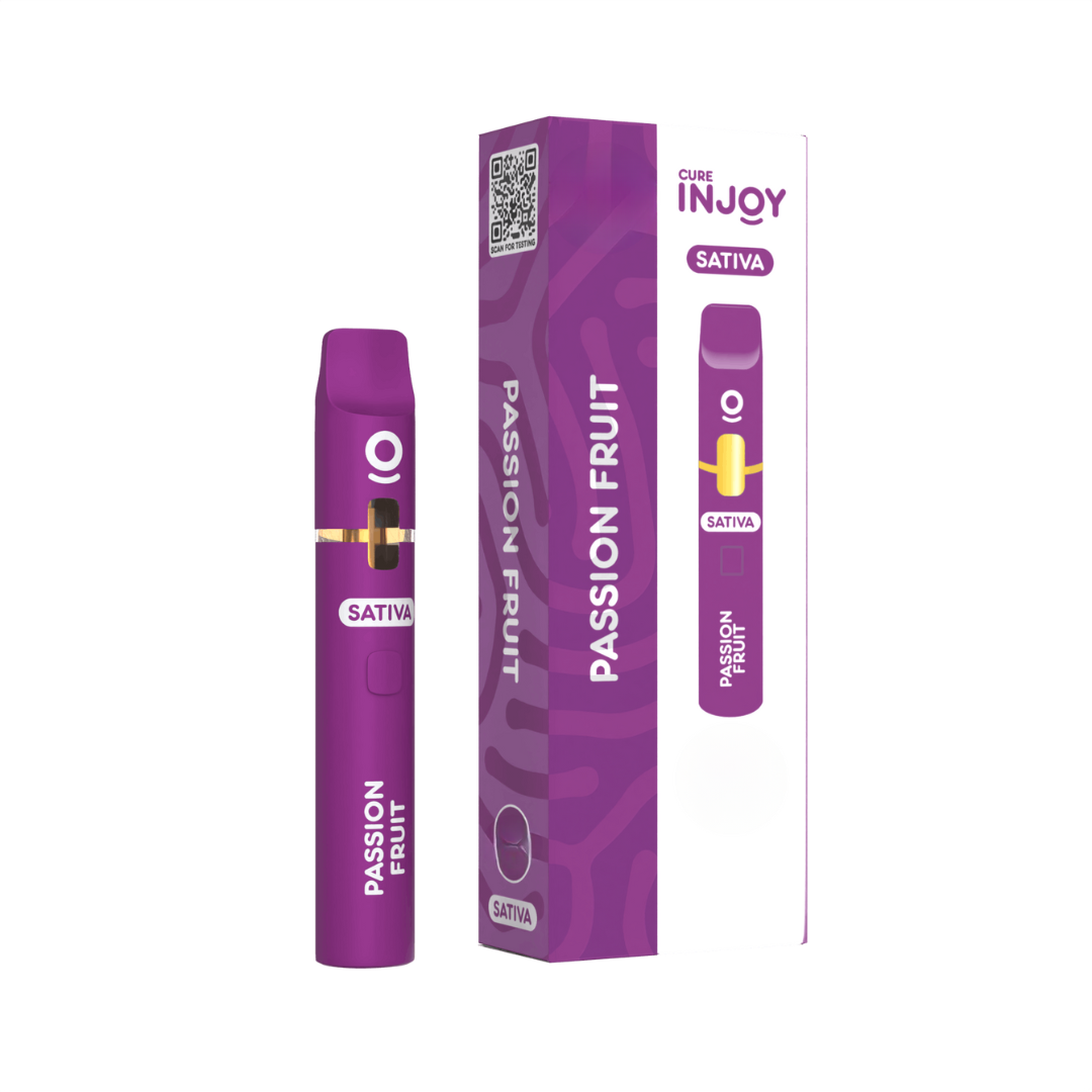 Photograph of product: Cure Injoy - Passion Fruit (Oui'd) All-In-One Vape