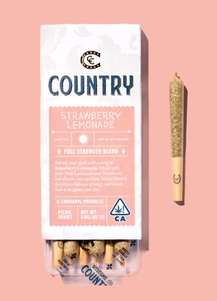 Photograph of product: Strawberry Lemonade | 6pk Prerolls - 