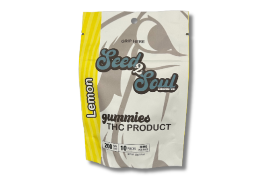 Photograph of product: LEMON | VEGAN GUMMIES | 200MG