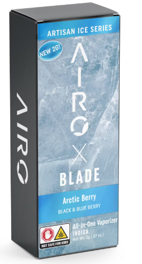 Photograph of product: Airo | Vape | Disposable | Arctic Berry | 2g-Oui'd