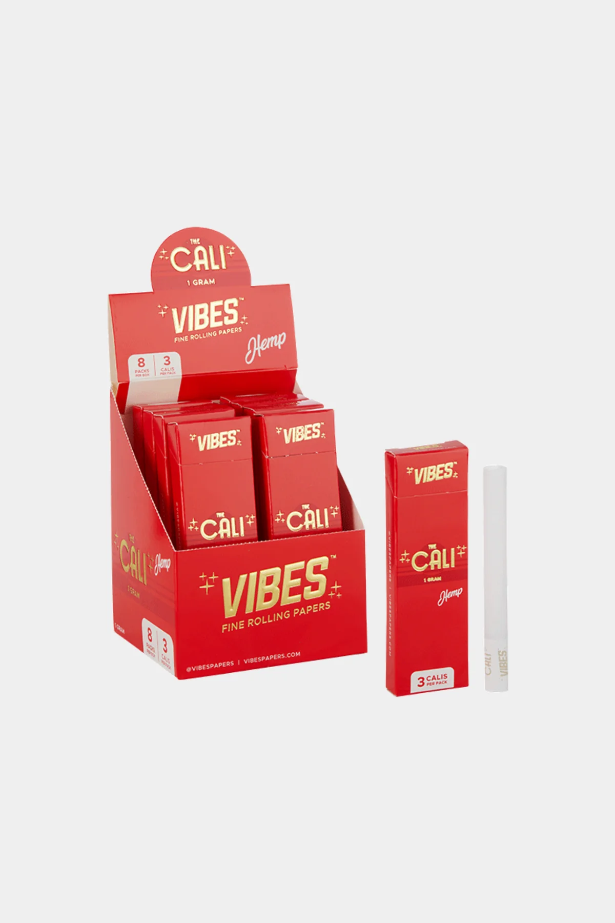 Photograph of product: Vibes | Hemp Cali Cones | 3 Pack | 1 Gram