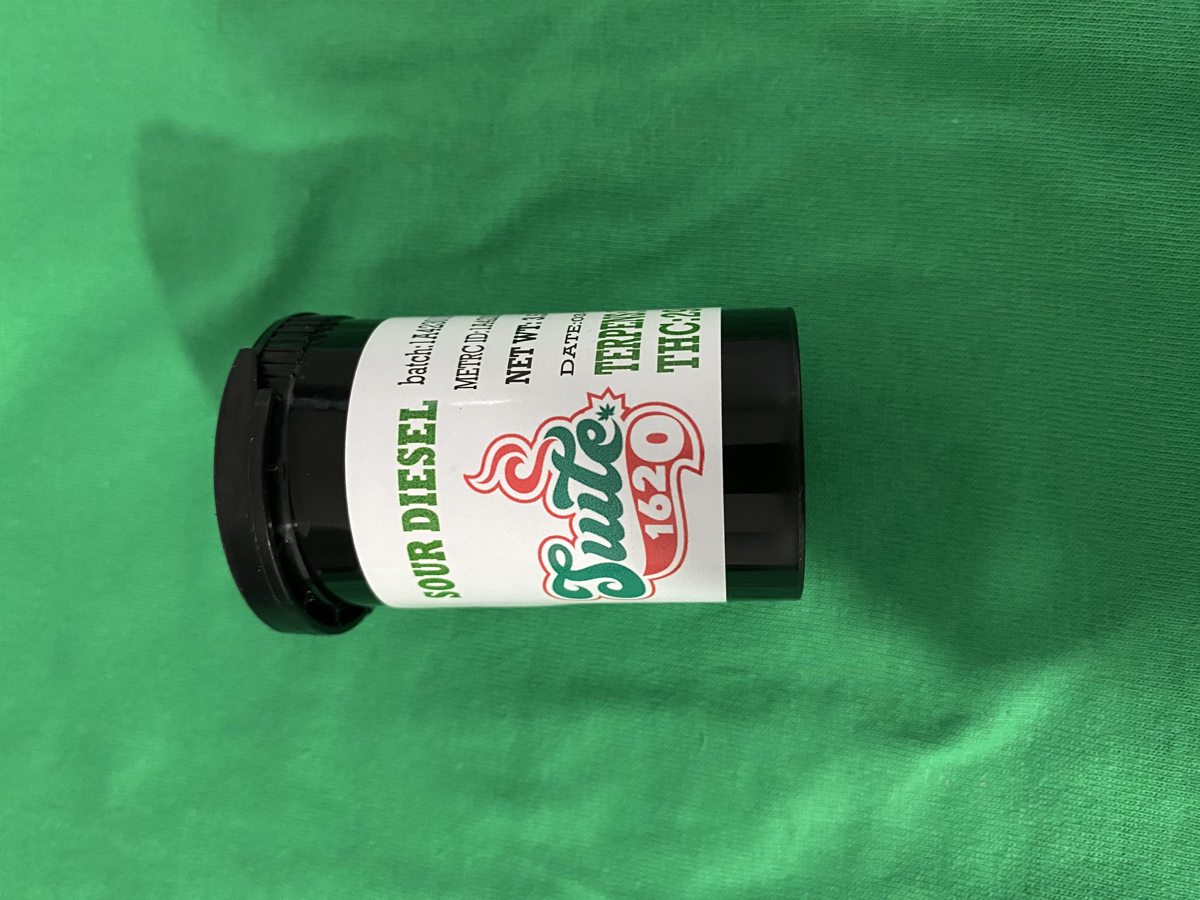 Photograph of product: Sour Diesel ---SUITE 1620 - 3.5g