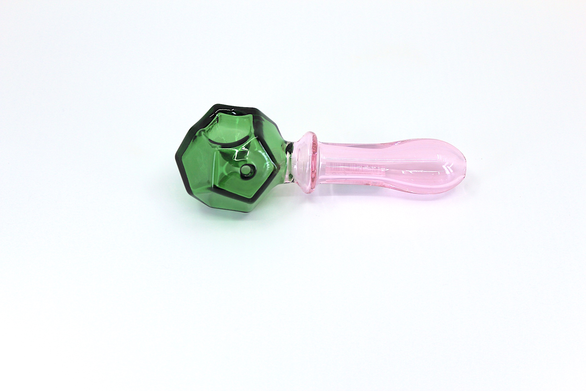 Photograph of product: Glass - 4.5" SirEEL Facet Fantasy Dodecahedron Pipe