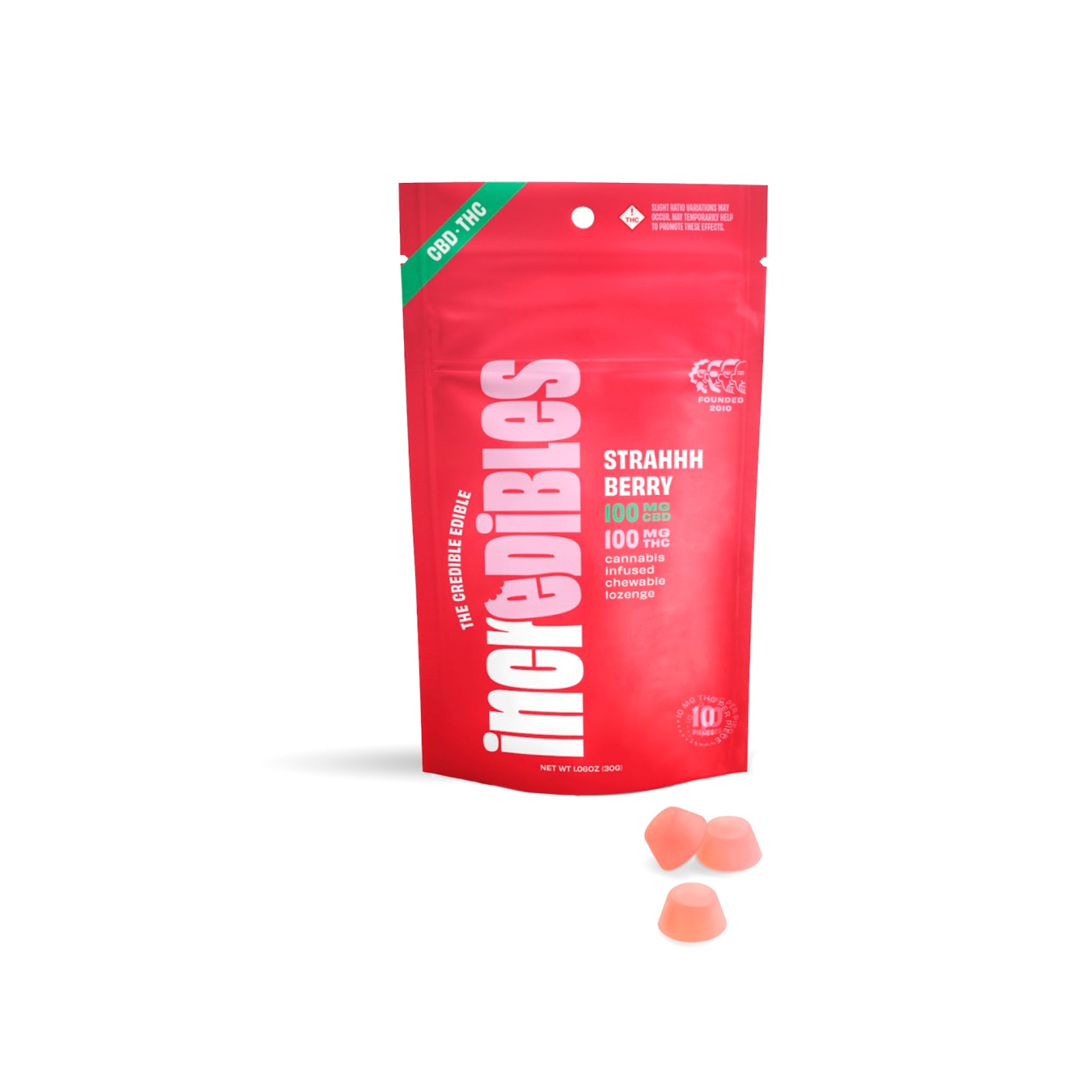 Photograph of product: Strahhberry CBD 1:1 Gummies