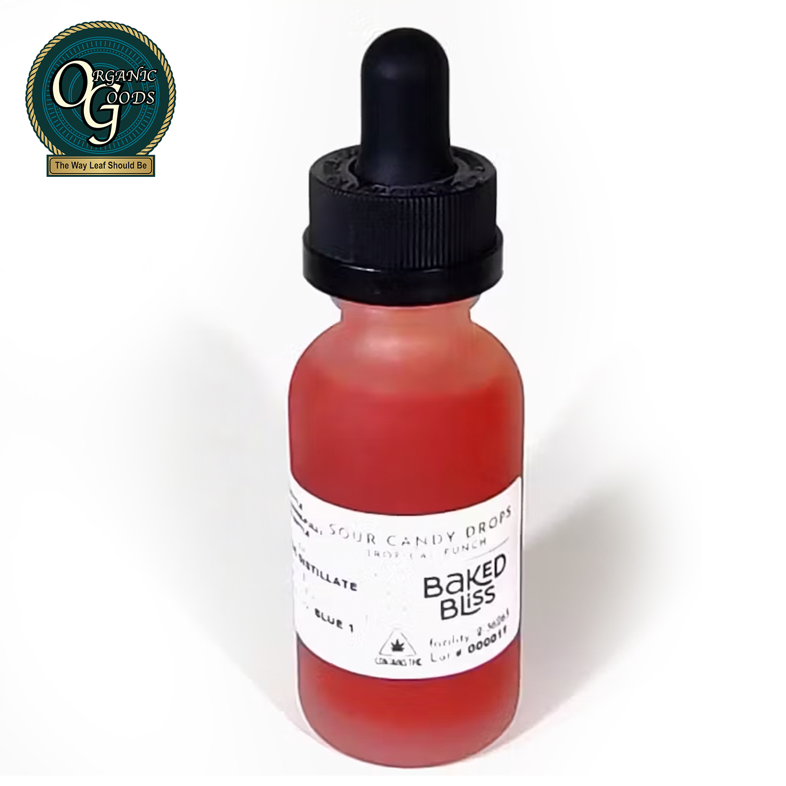 Photograph of product: Baked Bliss Sour Candy Drops Tropical Punch 600 MG