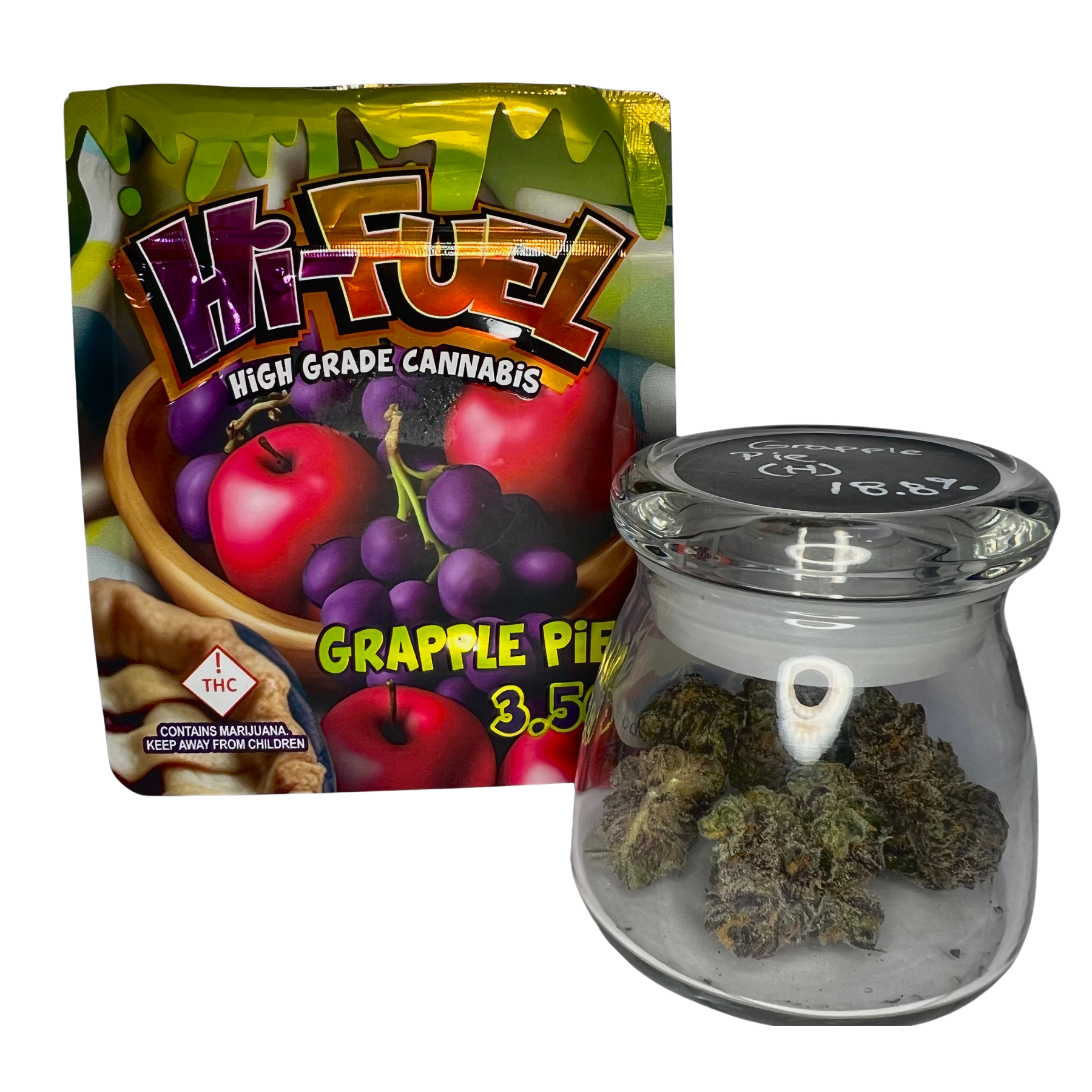 Photograph of product: Hi-Fuel | 3.5g Bud | Grapple Pie (H)