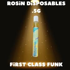 Photograph of product: Uniq Pressure Live Rosin Disposable- First Class Funk