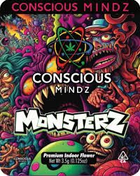 Photograph of product: Conscious Minds - Monsters 3.5g Flower - 