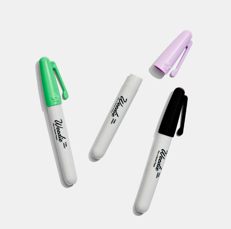 Photograph of product: Marker Black, Lavender, Green Doob Tube