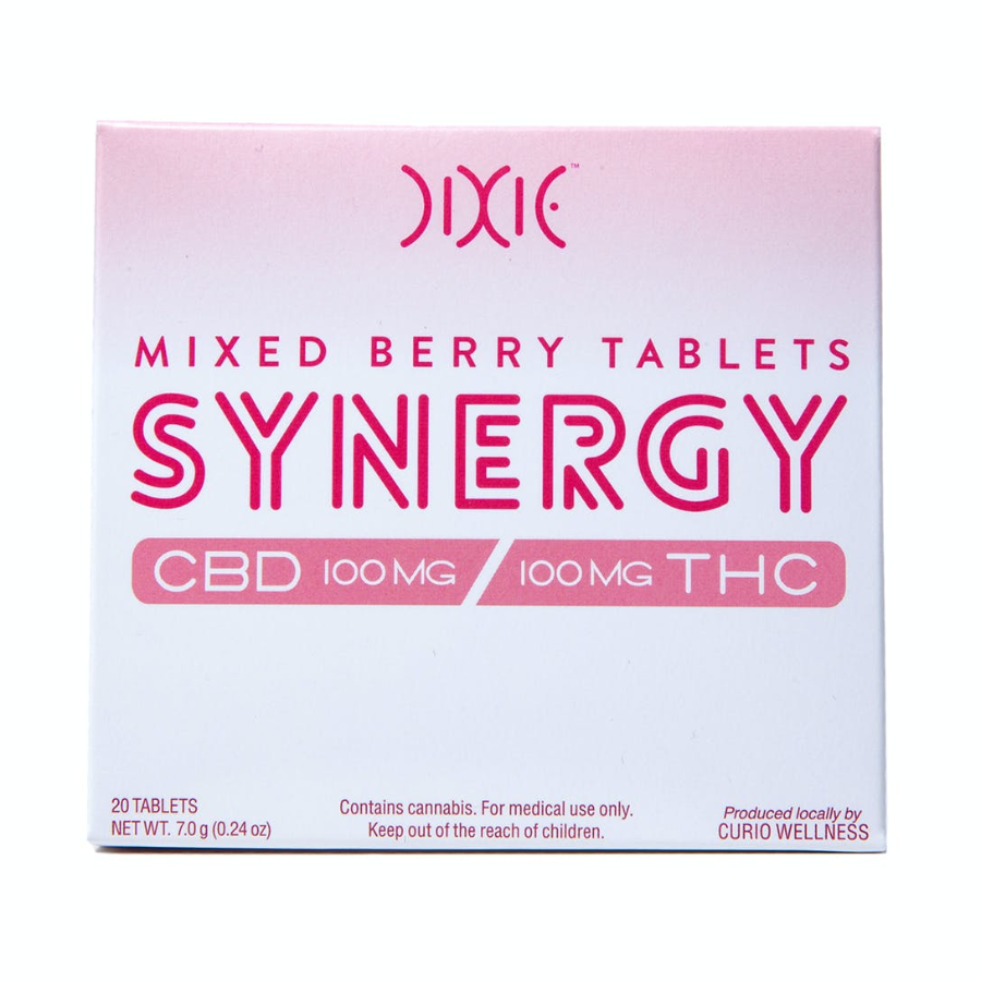 Photograph of product: Dixie 5mg 1:1 Synergy Berry Tablets 20ct - 100mg
