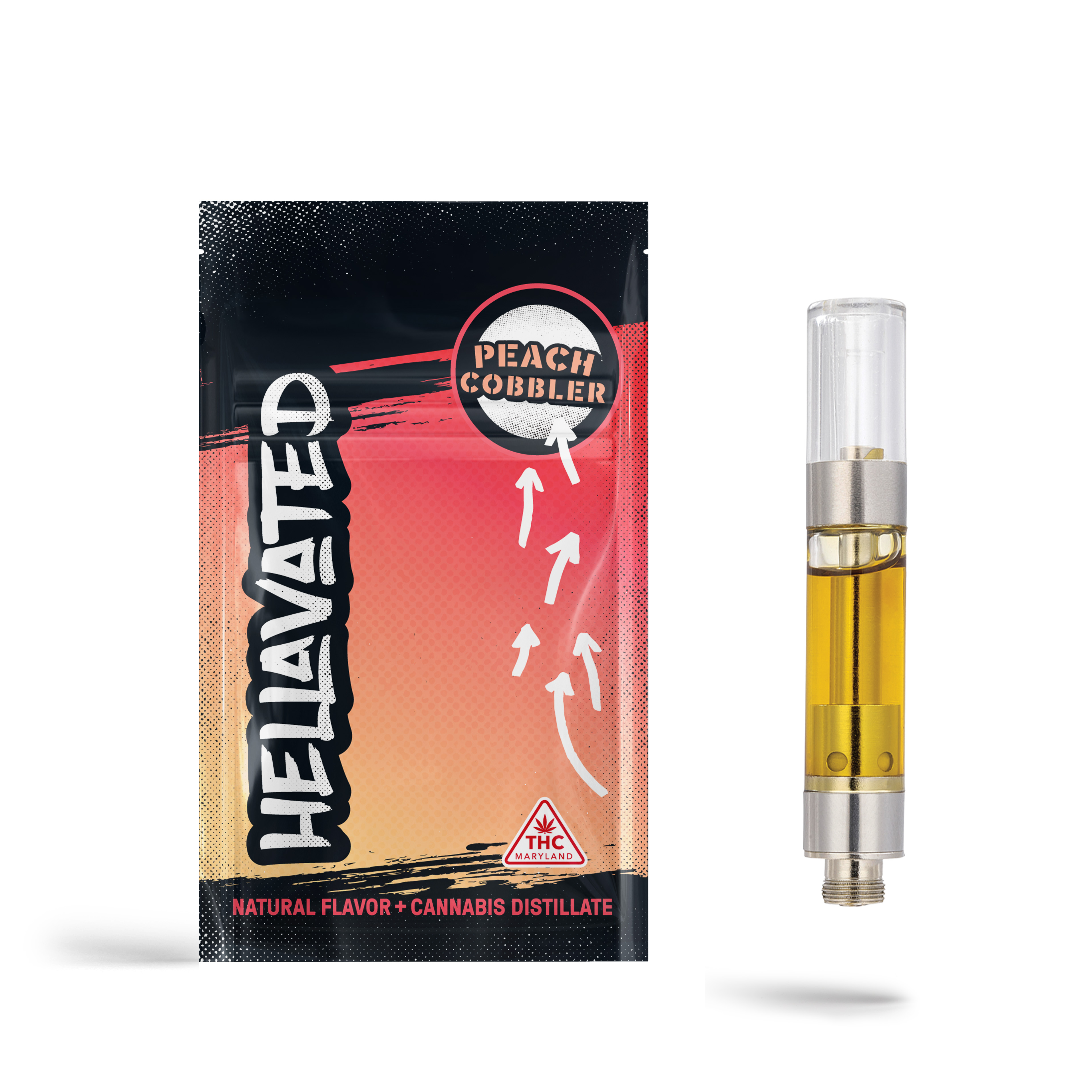 Photograph of product: Peach Cobbler Distillate Cartridge | 1g
