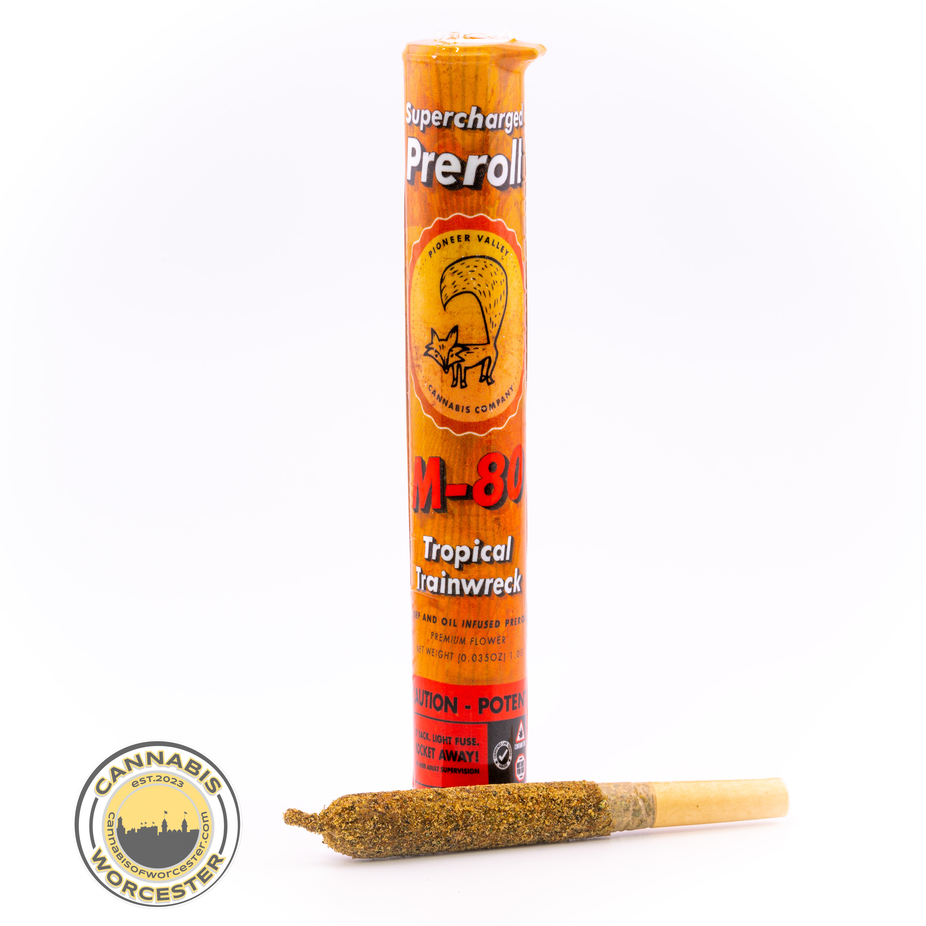 Photograph of product: PVX Tropical Trainwreck | Infused Pre Roll | 1g