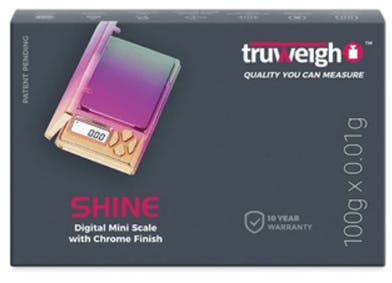 Photograph of product: 068 -Truweigh - Shine Scale - 100g x 0.01g, Rainbow - retail