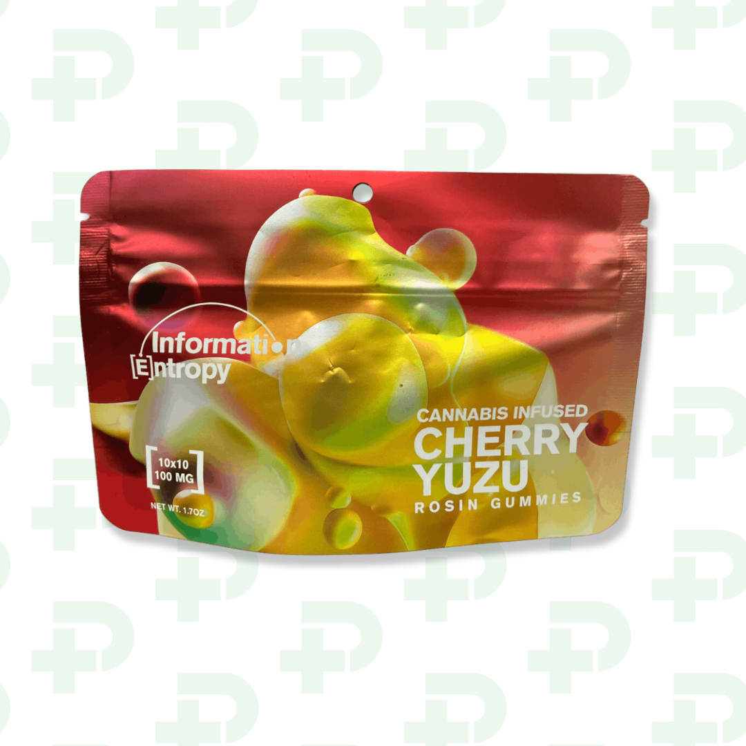Photograph of product: Information Entropy Rosin Gummies - Cherry Yuzu