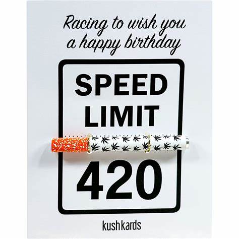 Photograph of product: Happy Birthday Kush Card