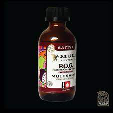Photograph of product: Muleshine 500mg POG CBG 1:2 Syrup