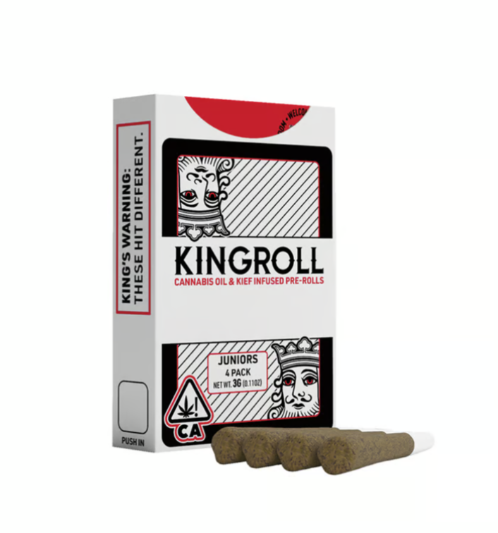 Photograph of product: [Kingroll Jr] Infused Preroll 4 Pack - 3g - Hybrid Variety Pack #8 v3
