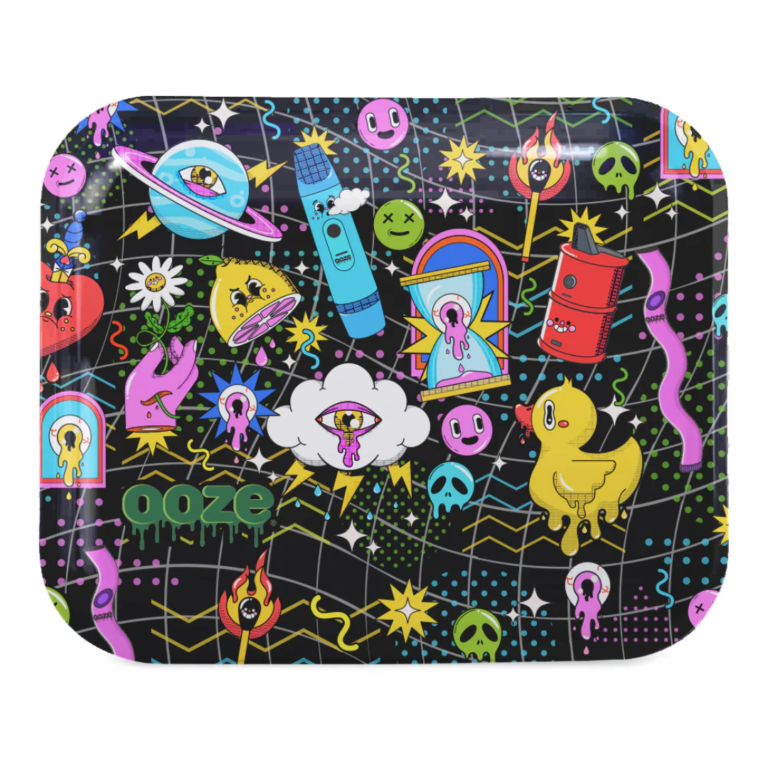 Photograph of product: Ooze Rolling Tray - Metal - Time Warp - Medium