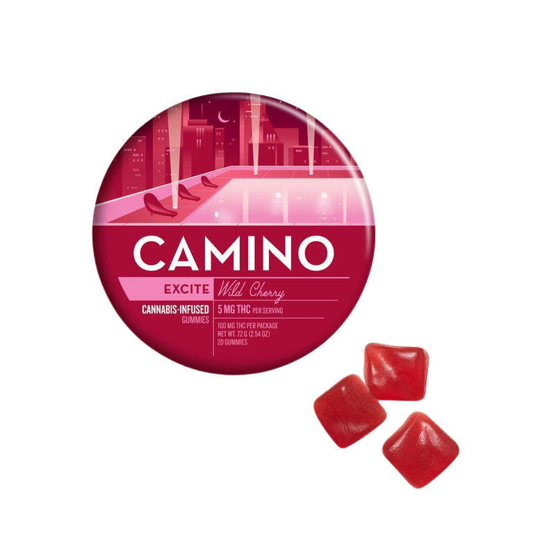 Photograph of product: Camino - Wild Cherry (Excite) - Gummies - 100mg