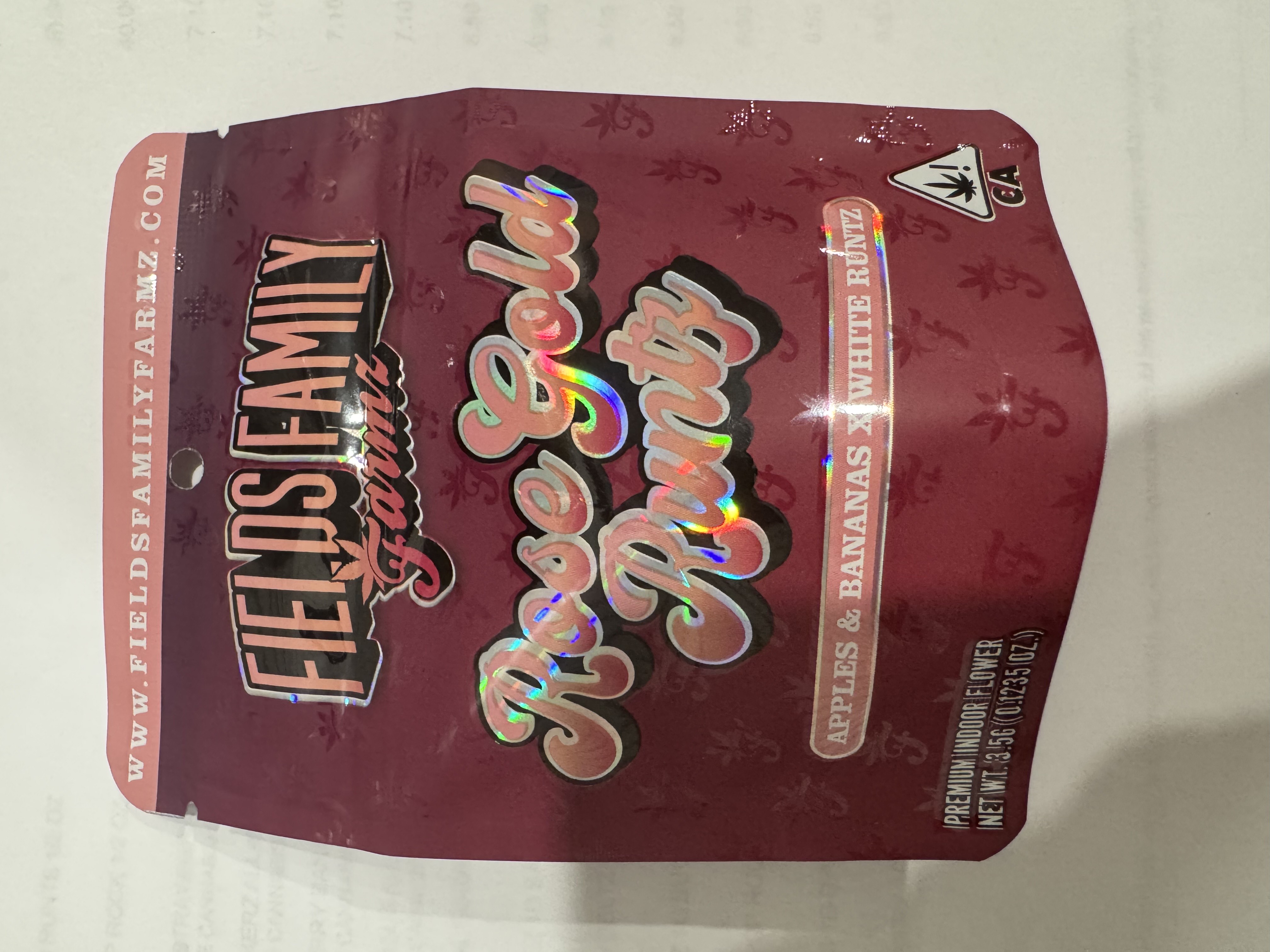 Photograph of product: ROSE GOLD RUNTZ 3.5G FLOWER - 3.5 G