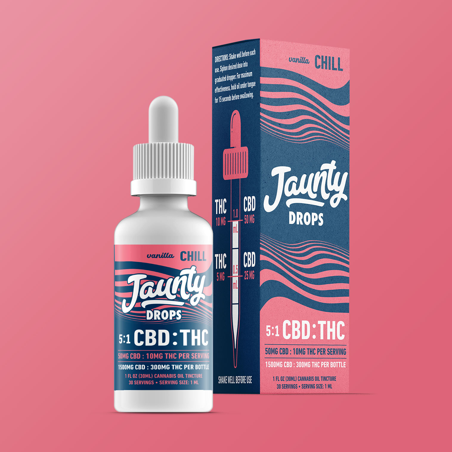 Photograph of product: Jaunty | Vanilla Chill TH-oui Tincture | 300mg
