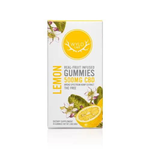 Photograph of product: (THC FREE) Lemon 500mg CBD Gummies