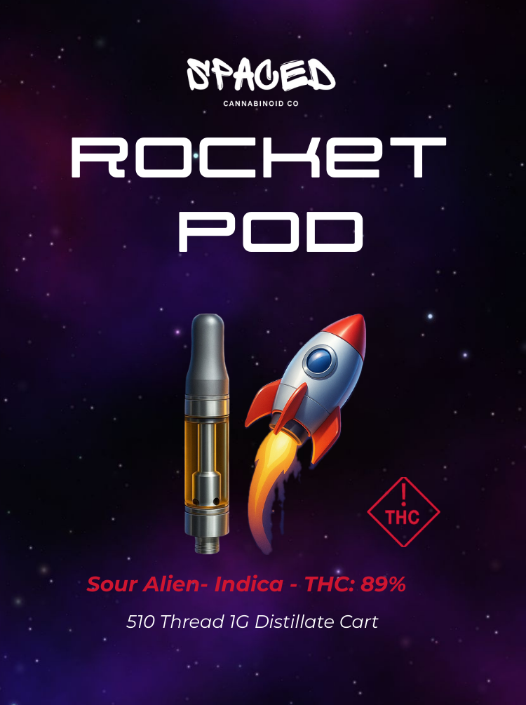 Photograph of product: (Sour Alien) Rocket Pod Cartridge
