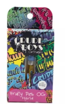 Photograph of product: Crude Boys Fruity Peb OG Cart (Rec)