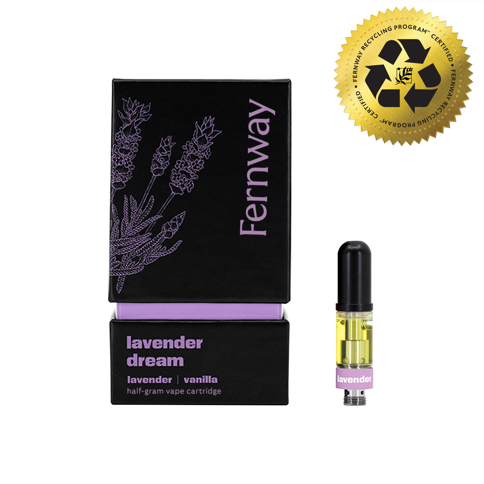 Photograph of product: Fernway | Lavender Dream | Vape Cartridge | 0.5g