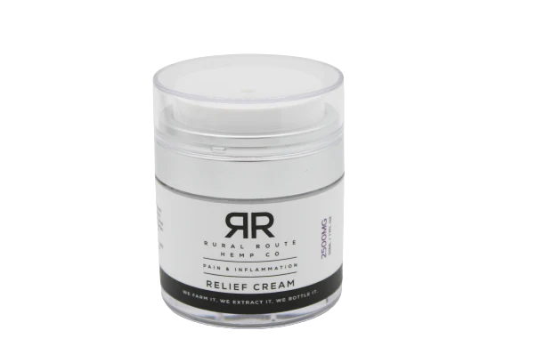 Photograph of product: Pain and Inflammation Relief Cream - Rural Route Hemp CO - 2500mg CBD