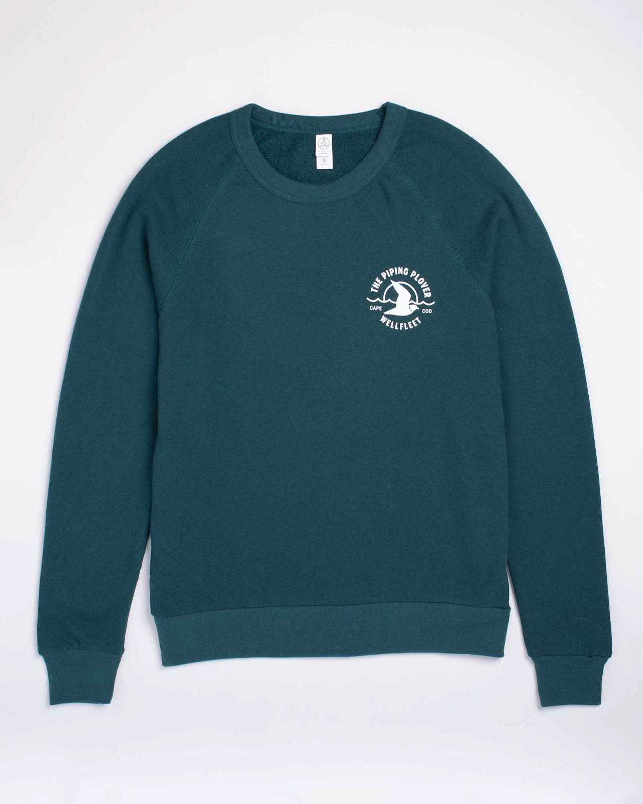 Photograph of product: Light Crewneck Sweatshirt (Dark Green) - XS