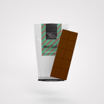 Photograph of product: NGW | MACRO Bar | Mint Cookie Milk Chocolate Crunch | 50mg