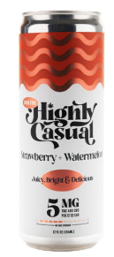 Photograph of product: Strawberry + Watermelon | Infused Seltzer | Single Can 5mg 1:1