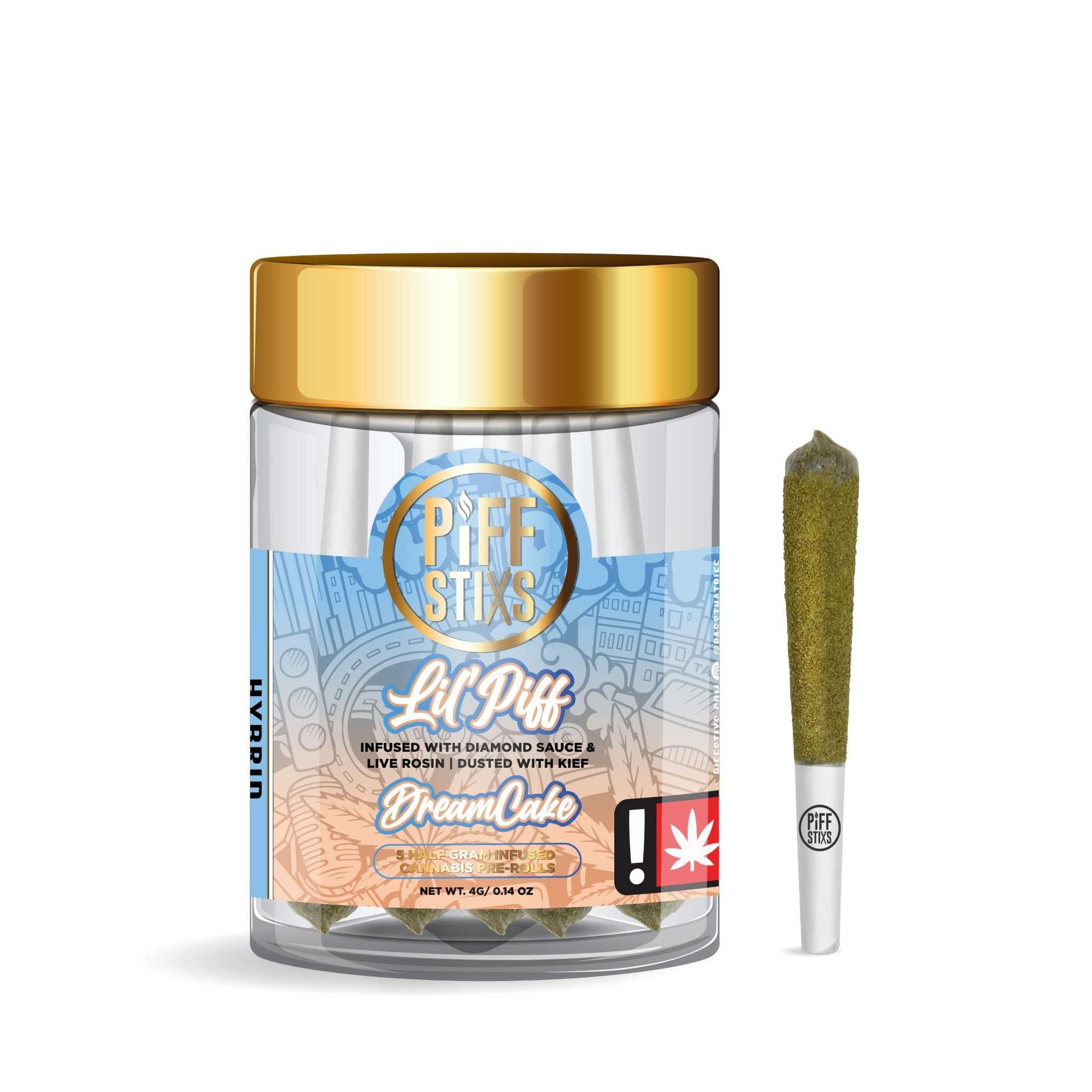 Photograph of product: Dream Cake - Lil Piff 5 PACK Joints (Piff Stixs)