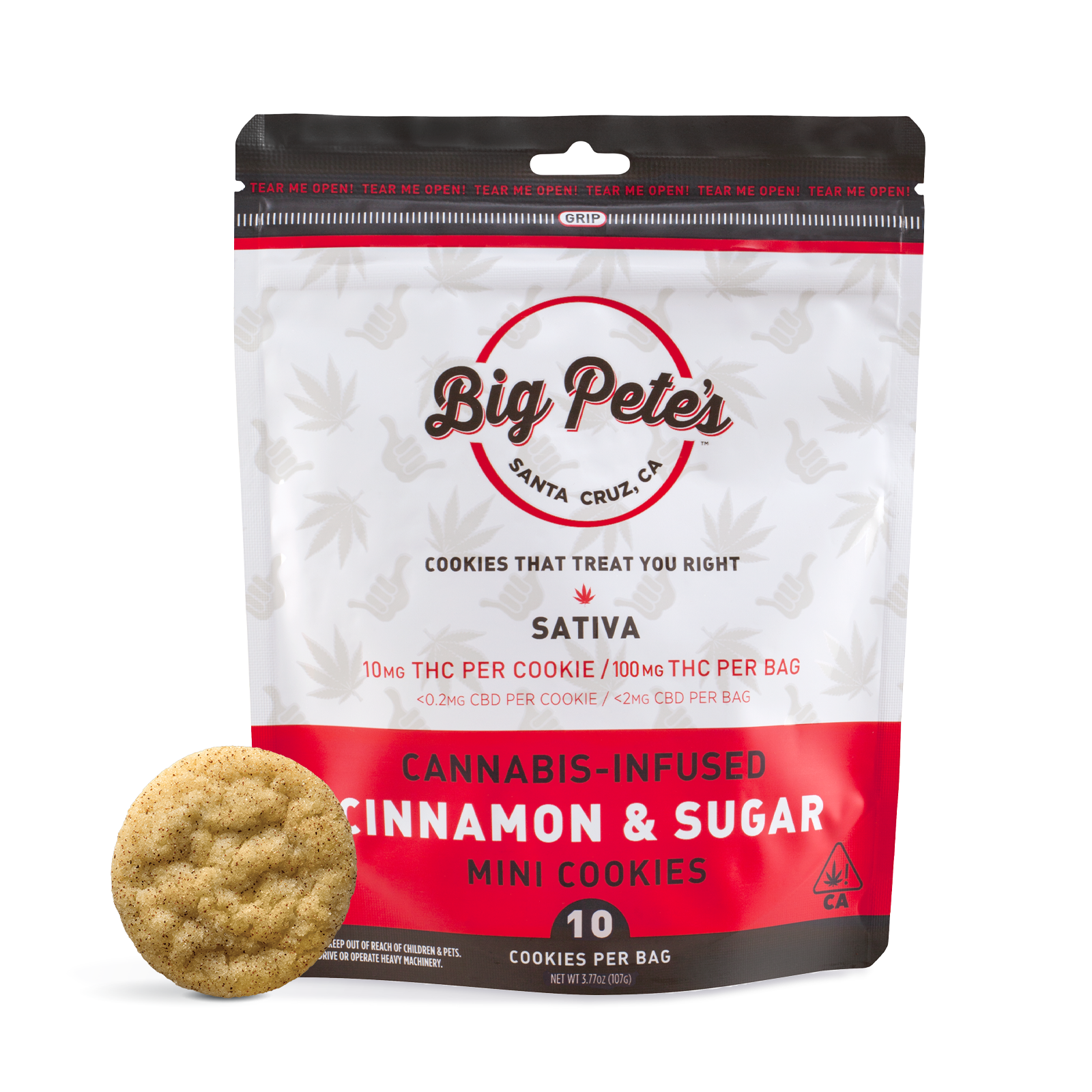 Photograph of product: Oui'd Cinnamon & Sugar Oui'd Mini Cookies 10-pack