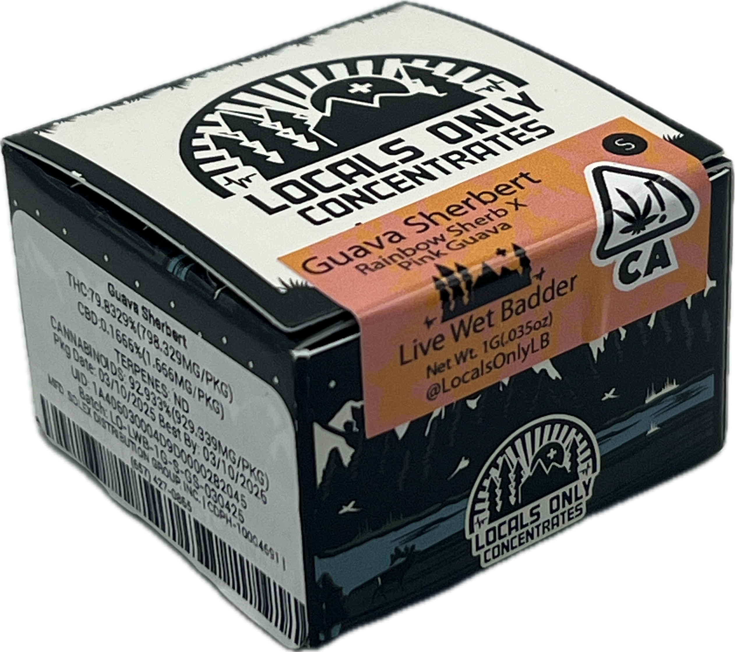 Photograph of Product: Locals Only - Guava Sherbert - Live Wet Badder - 1g - S