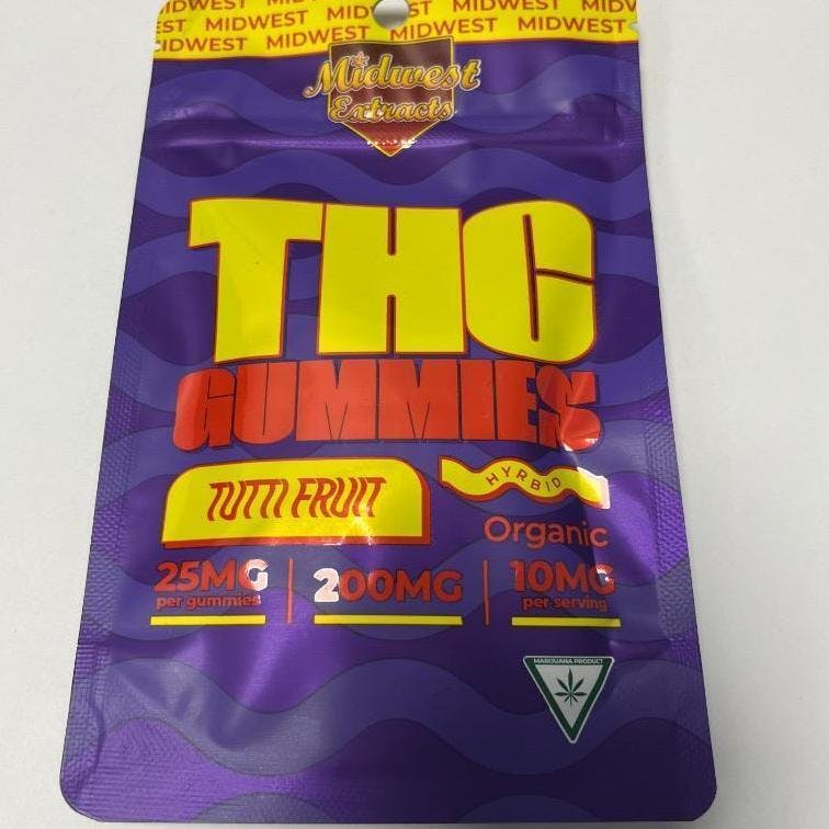 Photograph of product: Tutti Fruity - 200mg gummy