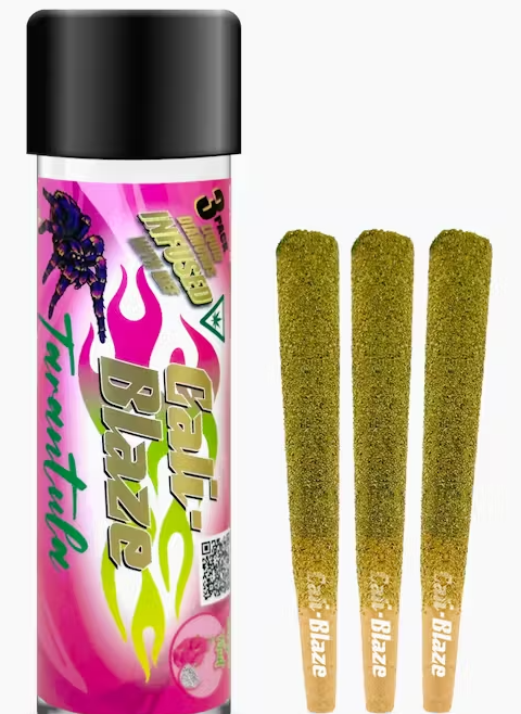 Photograph of product: Dragon Fruit Tarantula | 1G Infused 3pk Pre-rolls (TAX INCLUDED)