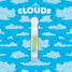 Photograph of product: Purple Trainwreck 1g Vape Cartridge - Hybrid - Clouds