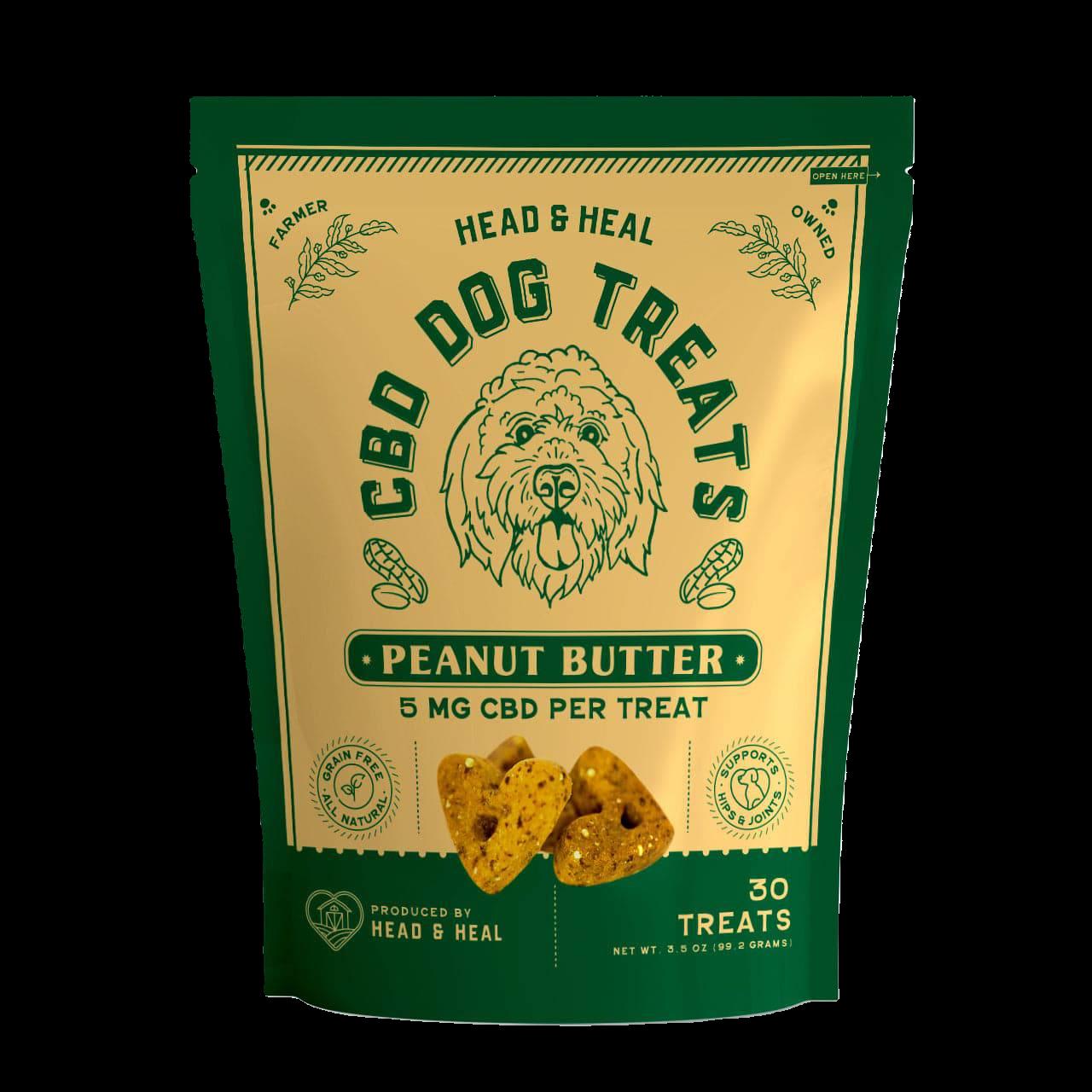 Photograph of product: Head & Heal - CBD Dog Treats - Peanut Butter Flavor