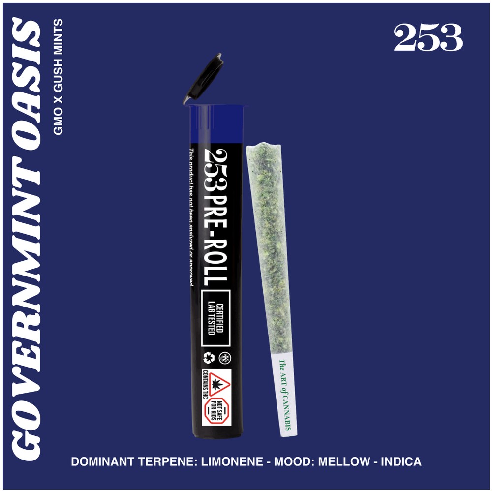 Photograph of product: 253 | Governmint Oasis | Pre Roll (IH)