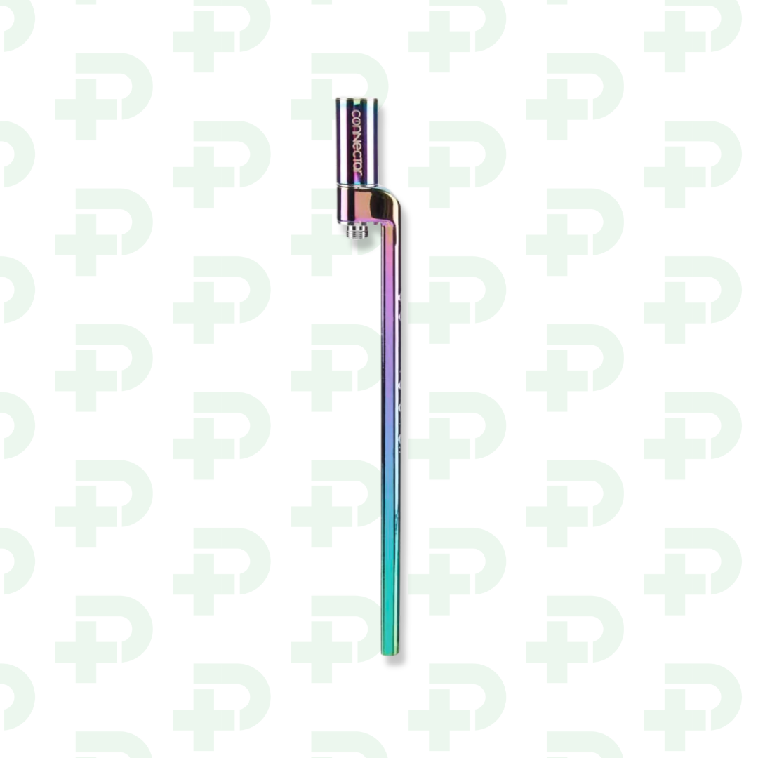 Photograph of product: Ooze x Stache ConNectar - 510 Thread Dab Straw Vape Pen Attachment - Rainbow