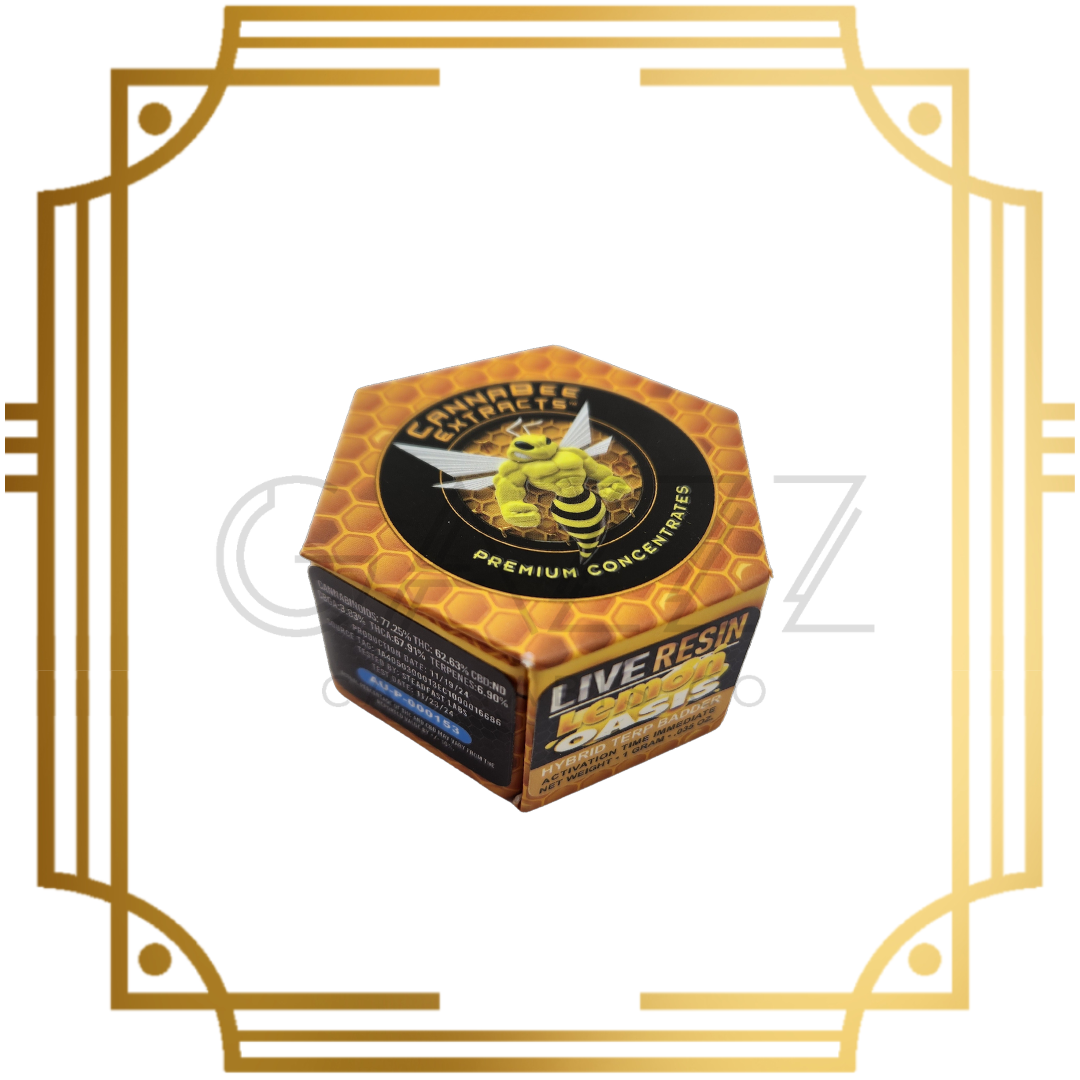 Photograph of product: Cannabee Lemon Oasis Live Resin Badder