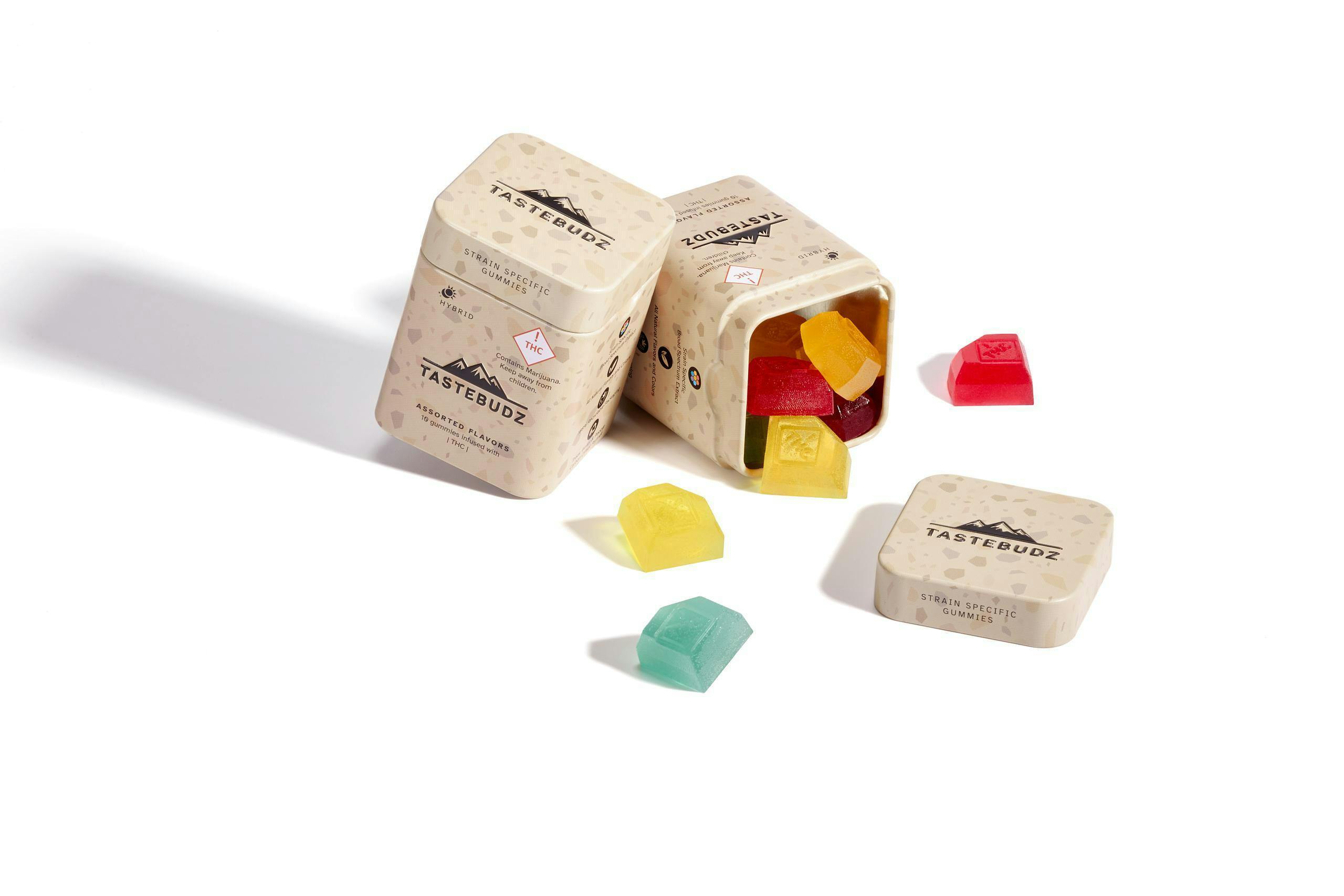 Photograph of product: Tastebudz | 100mg Hybrid Rosin Gummies - Assorted Flavors