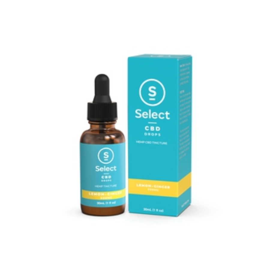 Photograph of product: Select - Lemon Ginger CBD - Tincture 1000mg